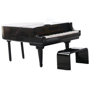 Bothyi - Modelo De Piano En Miniatura Para Casa De Muñecas, Instrumento Musical Para Casa De Muñecas 1/12, Color Negro