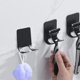 thumbnail image 2 of Gancho para colgar en la pared, autoadhesivo, de acero inoxidable, resistente, para baño, cocina, organizador de toallas, abrigos, 2 unidades, 2 of 7