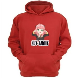 Genérico - Polerón Canguro Spy X Family Rojo Talla Xs Unisex