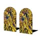 thumbnail image 1 of Caballeros de Oro Sujetalibros decorativos temáticos, tope para estantería con base antideslizante, uso dual para hogar y oficina - 2 piezas, 1 of 6