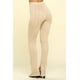 thumbnail image 3 of Leggings de Punto de Tiro Alto Color Avena M, 3 of 5