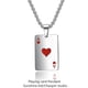 thumbnail image 4 of Stylish Hip-hop Spades Poker Playing Card Chain Necklace - Perfect for Showing Your Love of the Game, 4 of 5
