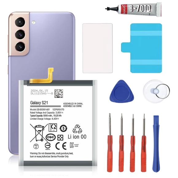 Batería Qoutmcuy 5000 mAh para Samsung Galaxy S21 SM‑G991U1