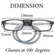 thumbnail image 4 of Gafas de lectura con soporte magnético para colgar en el cuello, gafas de lectura con imán unisex portátiles, montura telescópica con patas largas y marco para la cabeza., 4 of 5