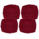 thumbnail image 4 of 4 piezas jacquard poliéster estiramiento boda comedor silla asiento cubierta burdeos_m, 4 of 5