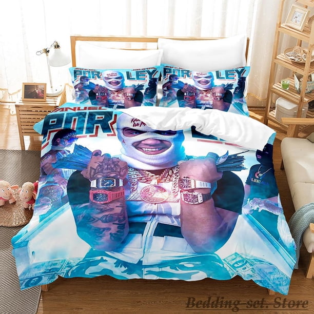Anuel Aa Real Hasta La Bedding Set Bed Set Aldult Kid Bedroom Duvetcover Set parure de lit