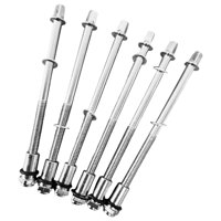 Magideal - 6X Varillas De Tensión De Tambor Kits De Tornillos De Resistencia A La Oxidación Universales Para Piezas De Repuesto De Instrumentos De Percusión De , 6X90Mm