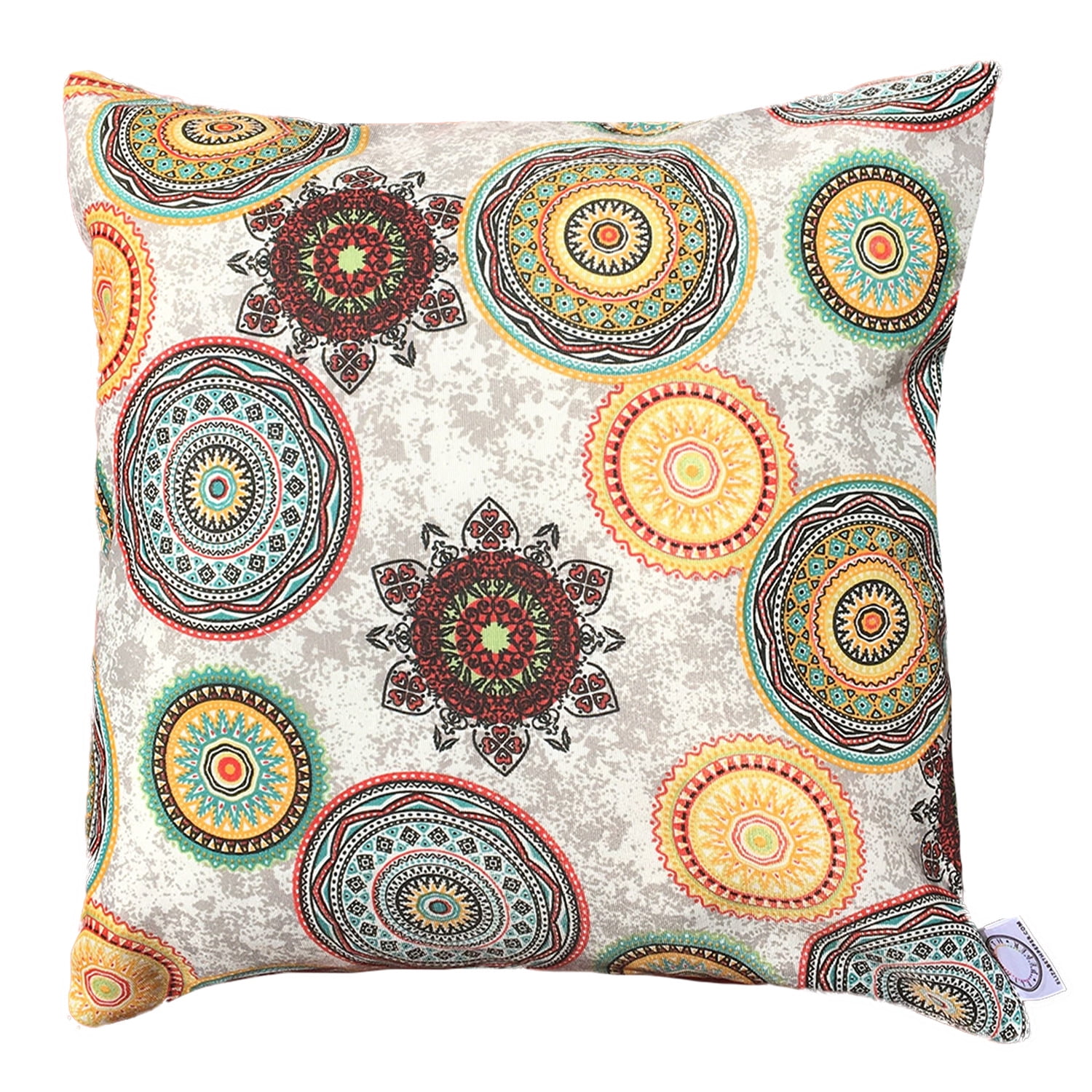 Elizabeth Peper - Funda Cojin Decorativo Diseño Mandalas De Colores 50x50