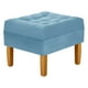 thumbnail image 2 of Pouf Wood 1c Felpa 04 Azul Petroleo, 2 of 4