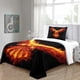 thumbnail image 3 of Funda Nórdica Phoenix Con Estampado De Doble Llama Juego De Ropa De Cama De Microfibra Suave Y Ligera Con Cierre De Cremallera Funda Nórdica Individual, 3 of 3