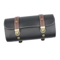 Magideal - Bolsa De Horquilla Para Motocicleta, Bolsa De Almacenamiento Impermeable, Bolsa De Herramientas Con Cierre De Hebilla, Bolsa De Material Cuero Pu Para Negro