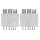 thumbnail image 1 of 10Pcs Peluquería Salon Seccionamiento Clips Abrazaderas Hair Styling Grip White, 1 of 5