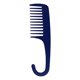 thumbnail image 2 of Peine De Ducha Con Peine De Dientes Anchos Con Gancho Para Cabello Largo, Seco, Húmedo, Azul, 2 of 5