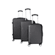 thumbnail image 1 of Set 3 Maletas Equipaje Cabina Ruedas - Negro, 1 of 3