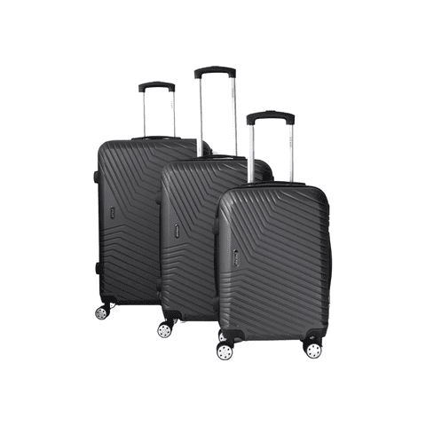 Importclick - Set 3 Maletas Equipaje Cabina Ruedas - Negro