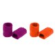 thumbnail image 5 of 2 Pares De Mu?equeras Deportivas Unisex De Algodón Naranja Morado Oscuro, 5 of 5