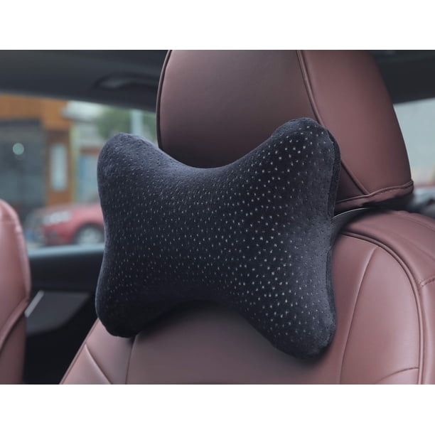 Almohada Aeris para reposacabezas de coche, 100% espuma viscoelástica, con correa y bolsa