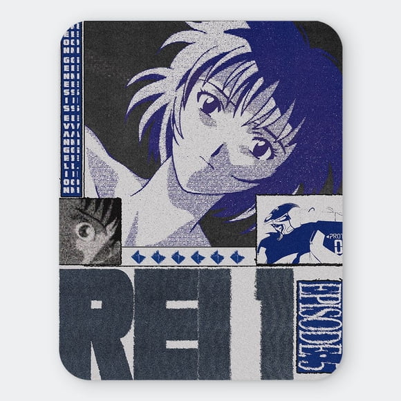Mousepad 20x24 Cm - Diseño Rei Ayanami Blue Blueprint Edition