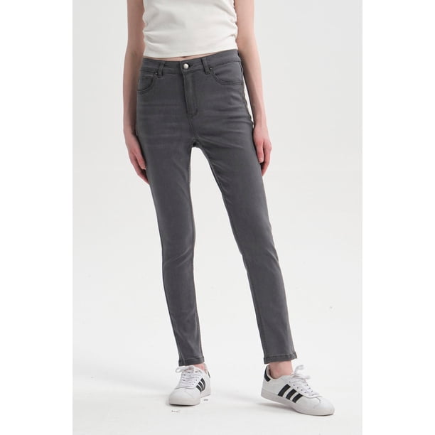 Jeans Mujer Super Skinny Estela Gris