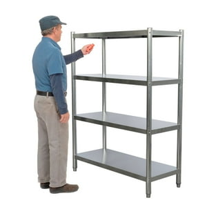 Prochef - Estante 4 Bandejas Lisas. 120X50X155 Cm. Acero Inox