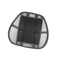 Magideal - Cuentas De Cojín De Verano Para Automóvil, Ventilación Transpirable, Cubierta De Asiento Fresco, Alfombrilla De Cuentas, Cojín De Coche Para La Mayorí Cintura Negra