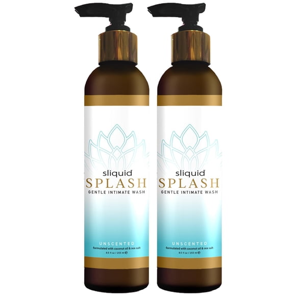 Intimate Wash Sliquid Gentle, sin perfume, 250 ml (paquete de 2)