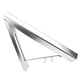 thumbnail image 5 of organizador plegable retráctil del armario del estante de la suspensión de ropa de la pared del metal plegable, 5 of 5