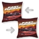 thumbnail image 2 of Fast and Furious Fundas de almohada de terciopelo con tema, regalos de funda de almohada, decoración para el hogar, cojín de lanzar, regalo de cumpleaños para fans y parejas. 40cm x 40cm., 2 of 6