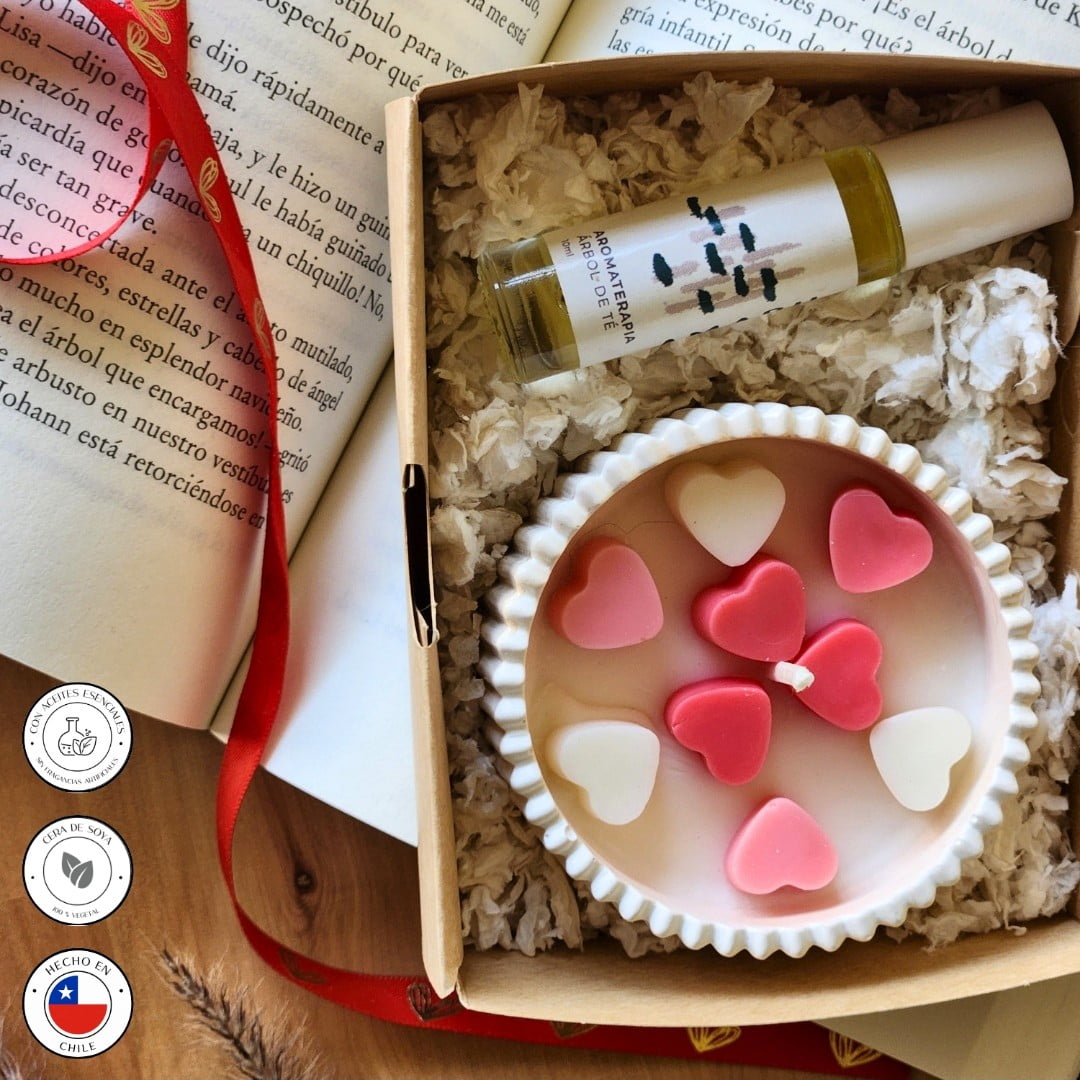 Amaru Skincare - Set De Regalo Ritual Conexión | Vela Aromática Y Roll-on De Eucalipto | Amaru