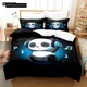 thumbnail image 1 of Cartoon Chinese Panda Bedding Set Soft Microfiber Double Duvet Cover Kids Girls Room Decor White Bed Linen, 1 of 5