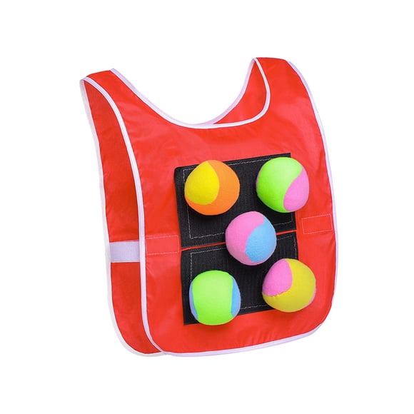 Juego De Dodgeball Con 5 Bolas Adhesivas, Accesorios Para Juegos Deportivos Al Aire Libre Para Niños En La Playa, Color Rojo