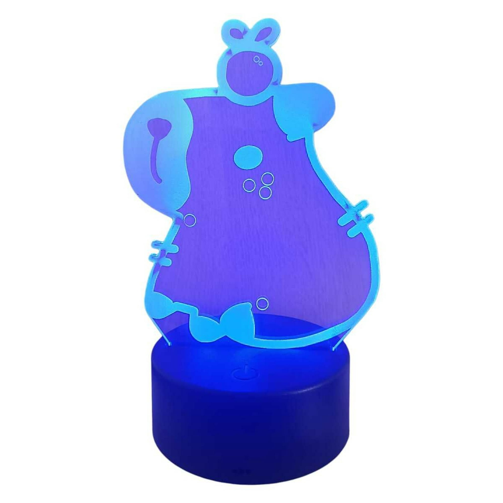 Lampara Ilusion 3d Capibara De 7 Colores, Base Touch