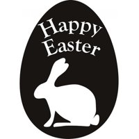 Rienda Libre Graphics - Decomural Happy Easter Easter Egg Bunny Ws-17787