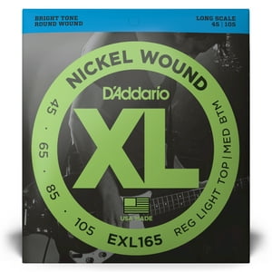 Set Cuerdas Bajo Eléctrico Long Scale 45-105 Exl165 Daddario
