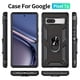 thumbnail image 2 of Military-Grade Protection for Your Google Pixel 7A: Heavy Duty Armor Case with Magnetic Ring Stand Phone Cover (Black), 2 of 3