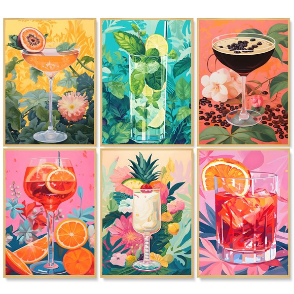Kit de pintura por números Camocin – Pack de 6 (25 × 36 cm)