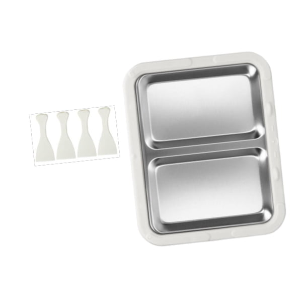 Máquina Para Hacer Helados Casera, Fácil De Limpiar, Divertida, Para Familias, Con Bandeja Para Helados, Color Blanco, Sin Tapa