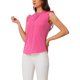 thumbnail image 4 of INSPIRE CHIC Blusas de Trabajo sin Mangas para Mujer con Volantes y Pliegues Chic Neon Rosa XL, 4 of 6