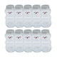 thumbnail image 4 of 10x Muñeco De Nieve Botellas De Jugo Navidad 500ml Transparente Para Escalada Camping Plata, 4 of 5