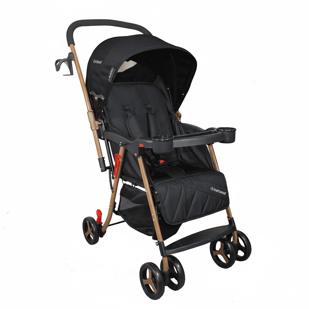 Bebesit - Coche Paseo Twister Gold Negro