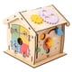 thumbnail image 4 of Montessori Busy Board Casa De Madera Juguete Educación Temprana Para Regalo De Vacaciones Niños, 4 of 5