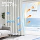thumbnail image 4 of Cortinas Opacas Joydeco de Lino 100% para Bloqueo de Luz 100x230 cm, 4 of 9