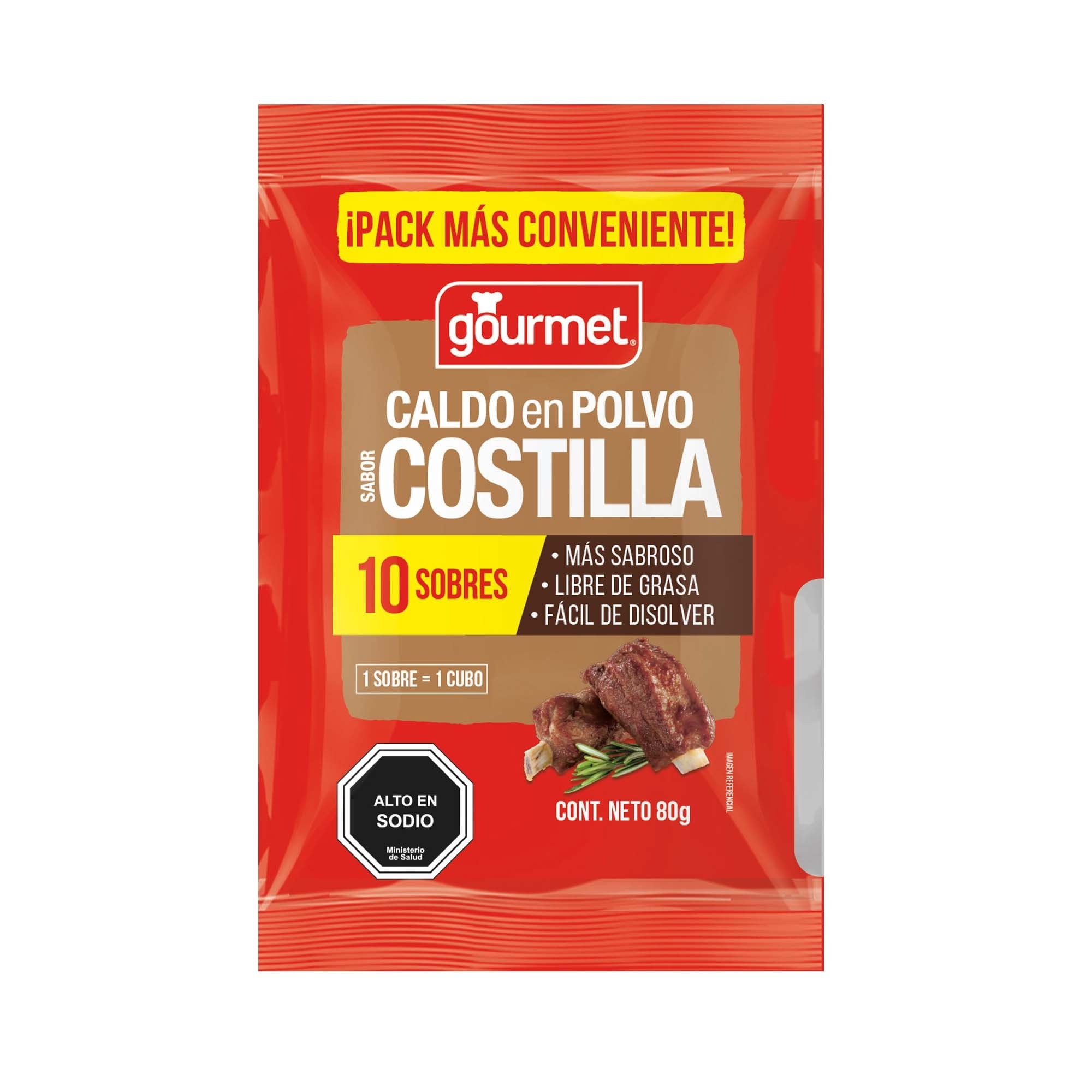 Caldo en polvo Sabor Costilla, 80 g