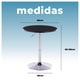thumbnail image 5 of Pack de Mesa Redonda + 2 Silla Piso bar negro, 5 of 8