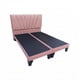 thumbnail image 1 of Cama Dos Plazas Con Respaldo y bases divididas de 150 X 190cm Tapizada en Lino Rosa Claro, 1 of 4