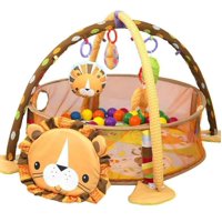 Clickdescuento - Alfombra Gimnasio 3 En 1 De Estimulacion Para Bebe Naranja M