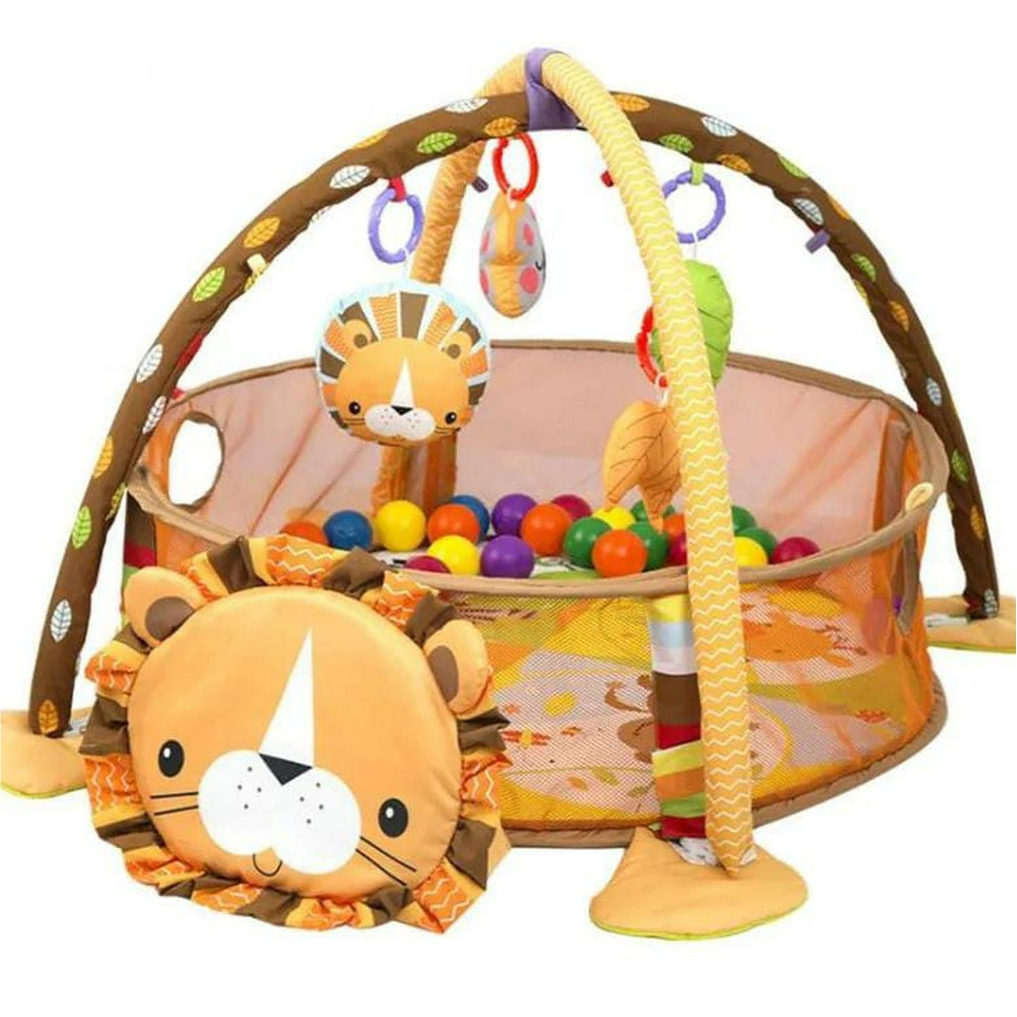 Clickdescuento - Alfombra Gimnasio 3 En 1 De Estimulacion Para Bebe Naranja M