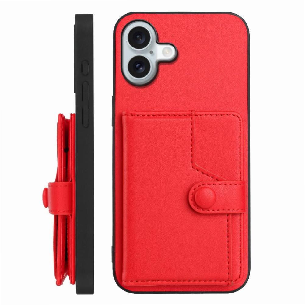 Foxdock Funda Para Iphone 16 Plus Con Bloqueo Rfid - Diseño Elegante Con Cierre De Botón