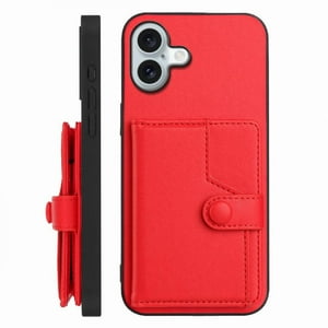 Foxdock Funda Para Iphone 16 Plus Con Bloqueo Rfid - Diseño Elegante Con Cierre De Botón