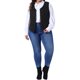 thumbnail image 2 of Agnes Orinda Trajes de Halloween Chalecos de Mujer Tallas Grandes Cuello en V Totalmente Forrado Botones Vestido de Trabajo Chaleco de Esmoquin 1X Negro, 2 of 6
